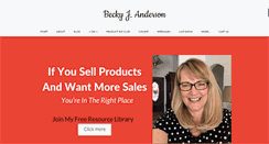 Desktop Screenshot of beckyjanderson.com